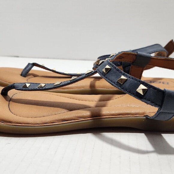 Born Adana Studded T-strap Thong Leather Sandal - Picture 4 of 7